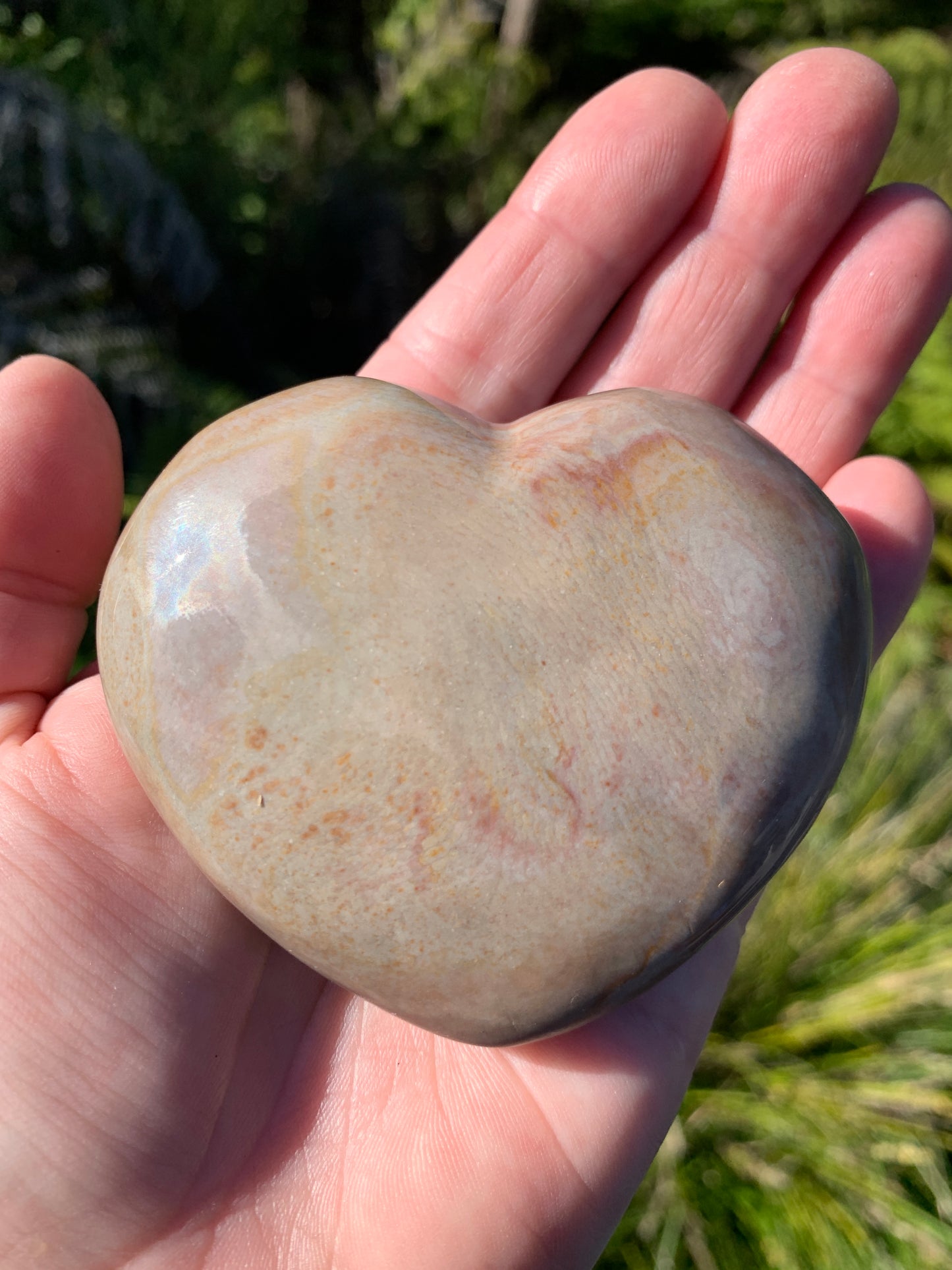 Polychrome Jasper Carved Happy Face