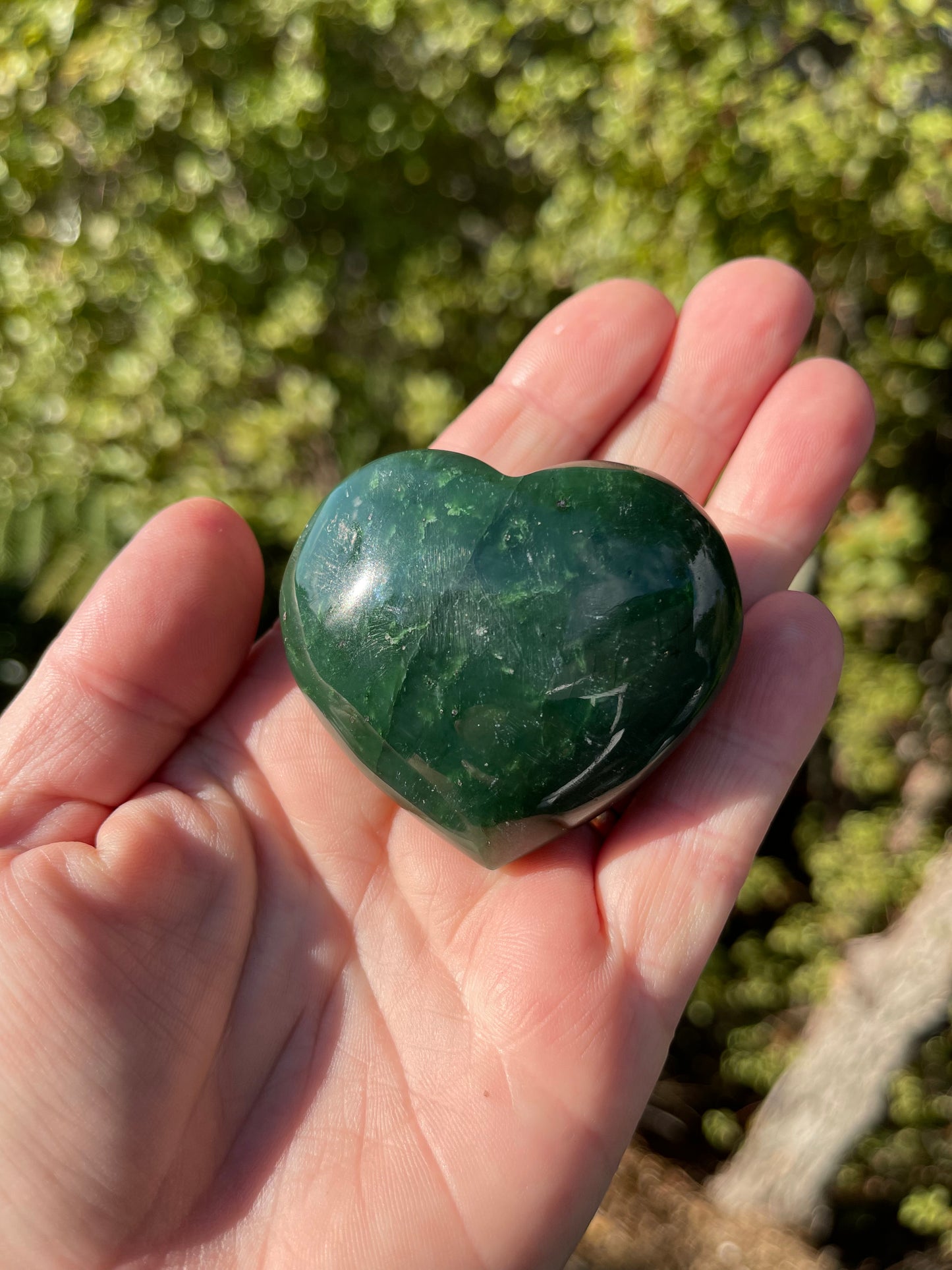 Nephrite Jade Heart