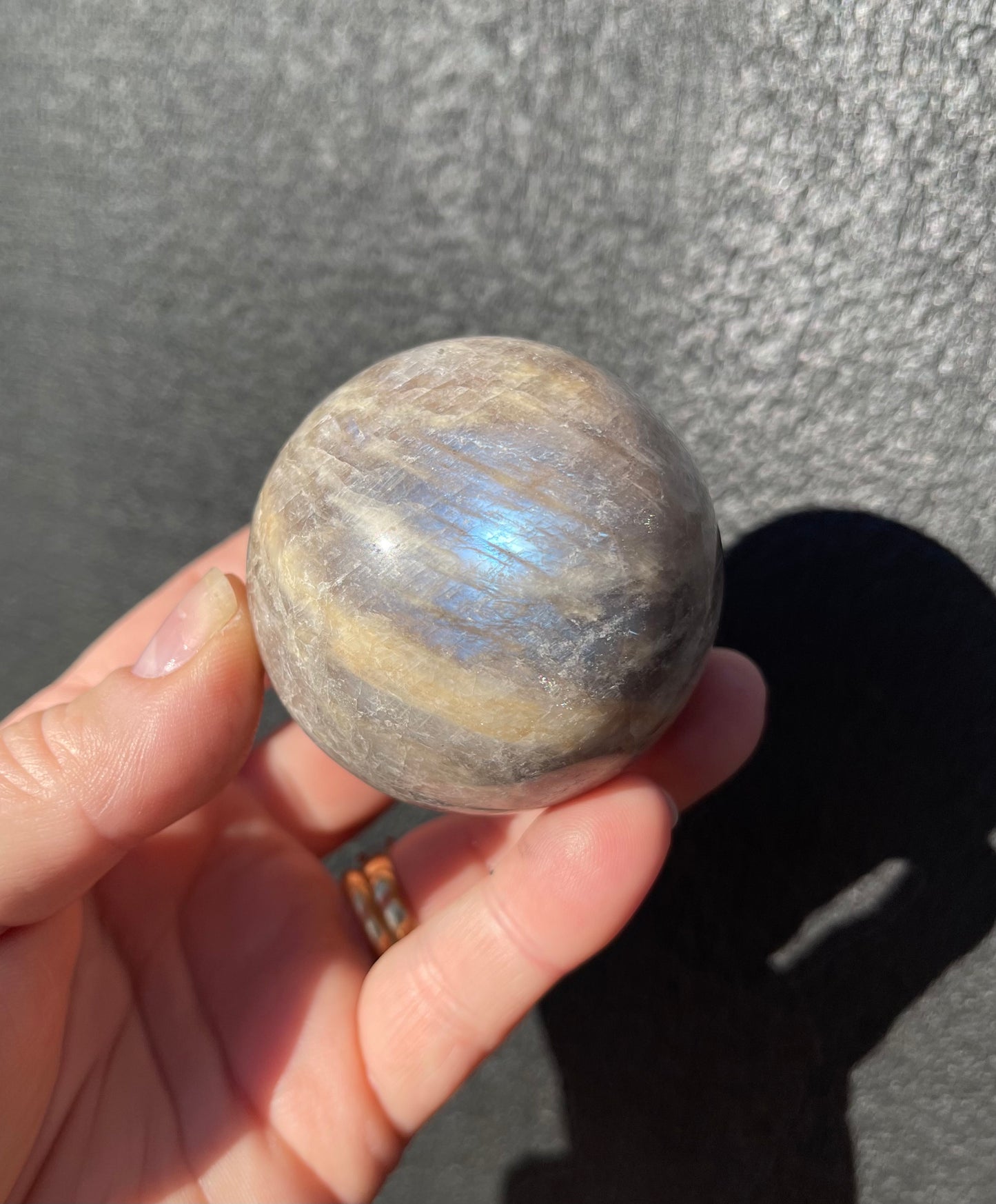 Moonstone Sphere, Blue Flash