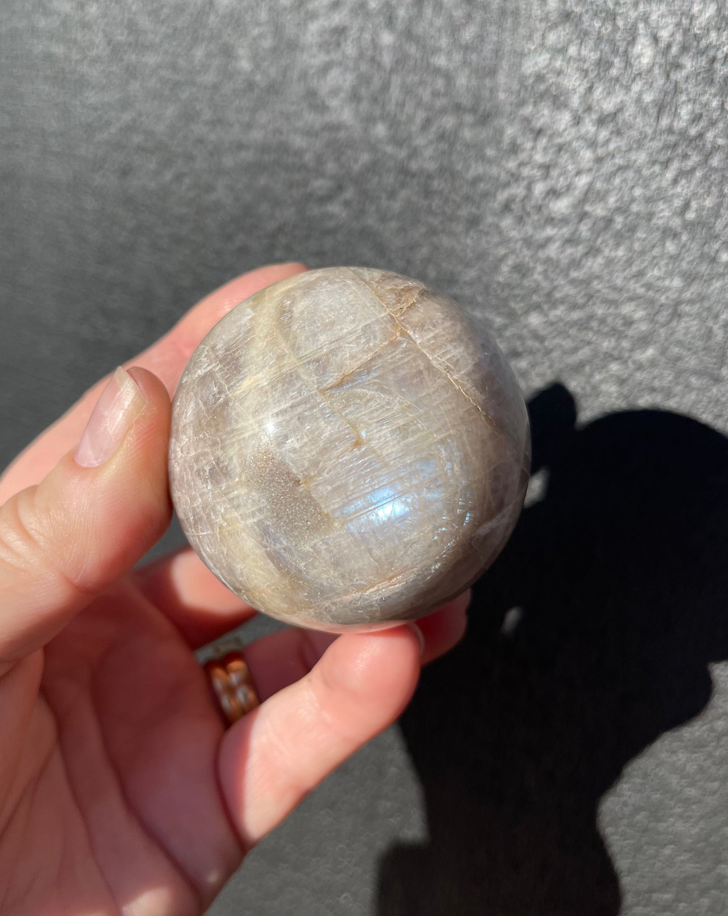 Moonstone Sphere, Blue Flash