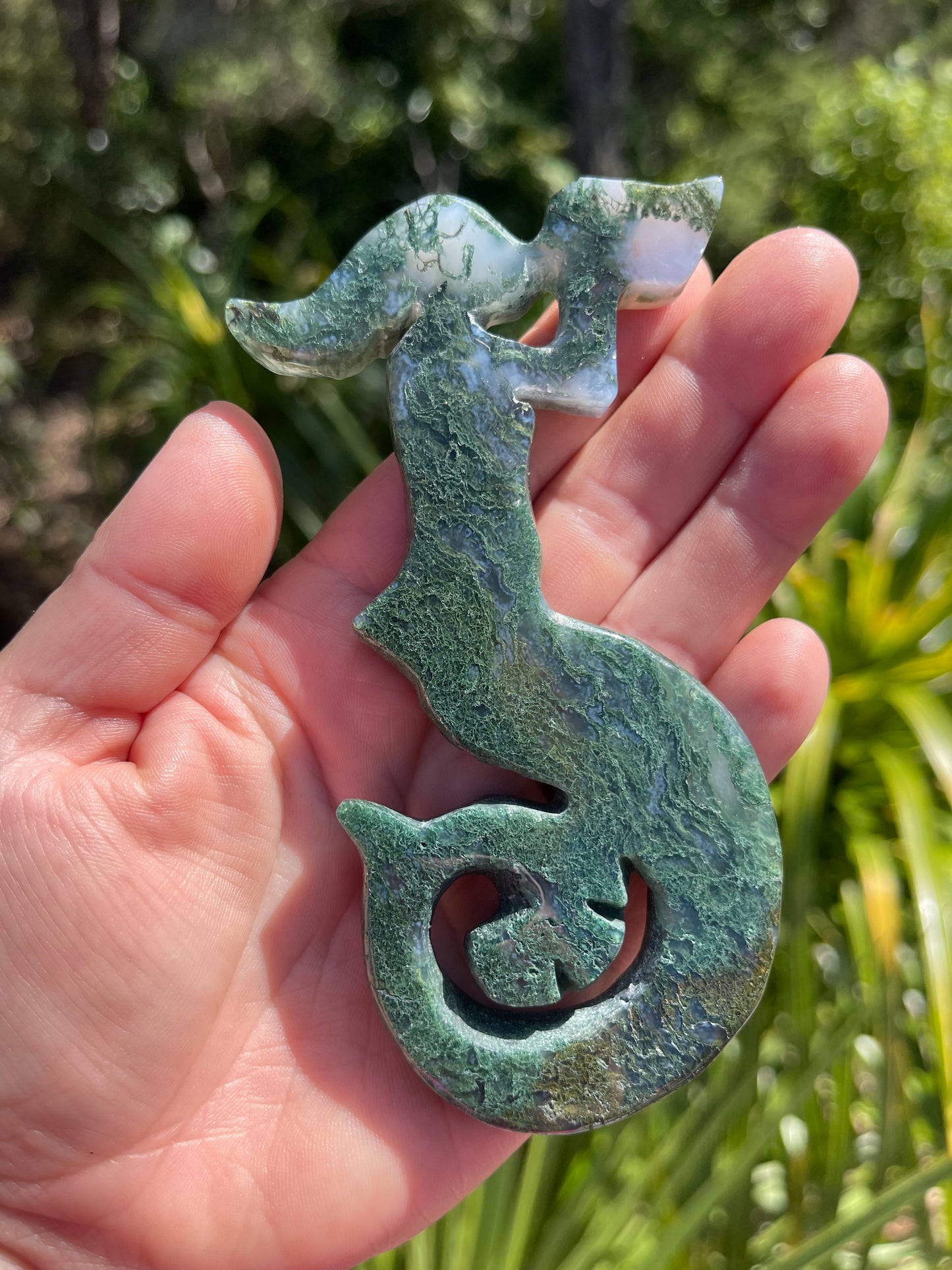 Moss Agate Mermaid