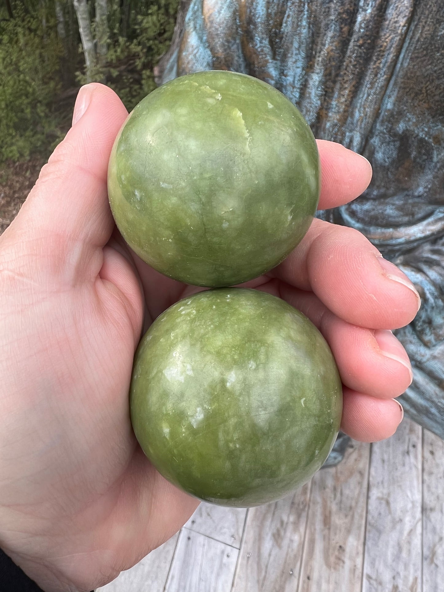 Green Jade Boading-Meditation Balls