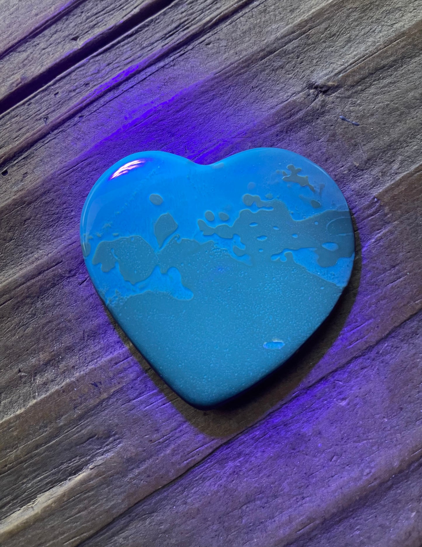 Blue Amber Heart