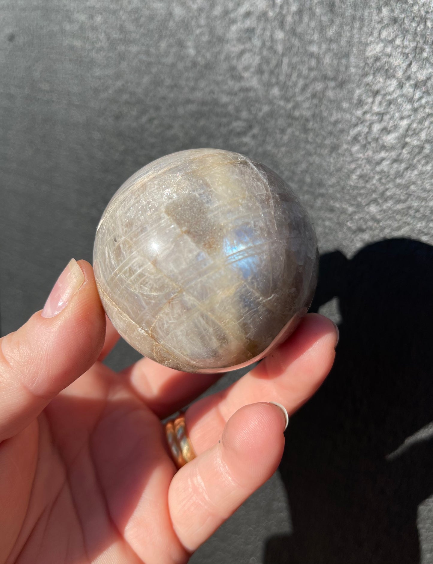 Moonstone Sphere, Blue Flash