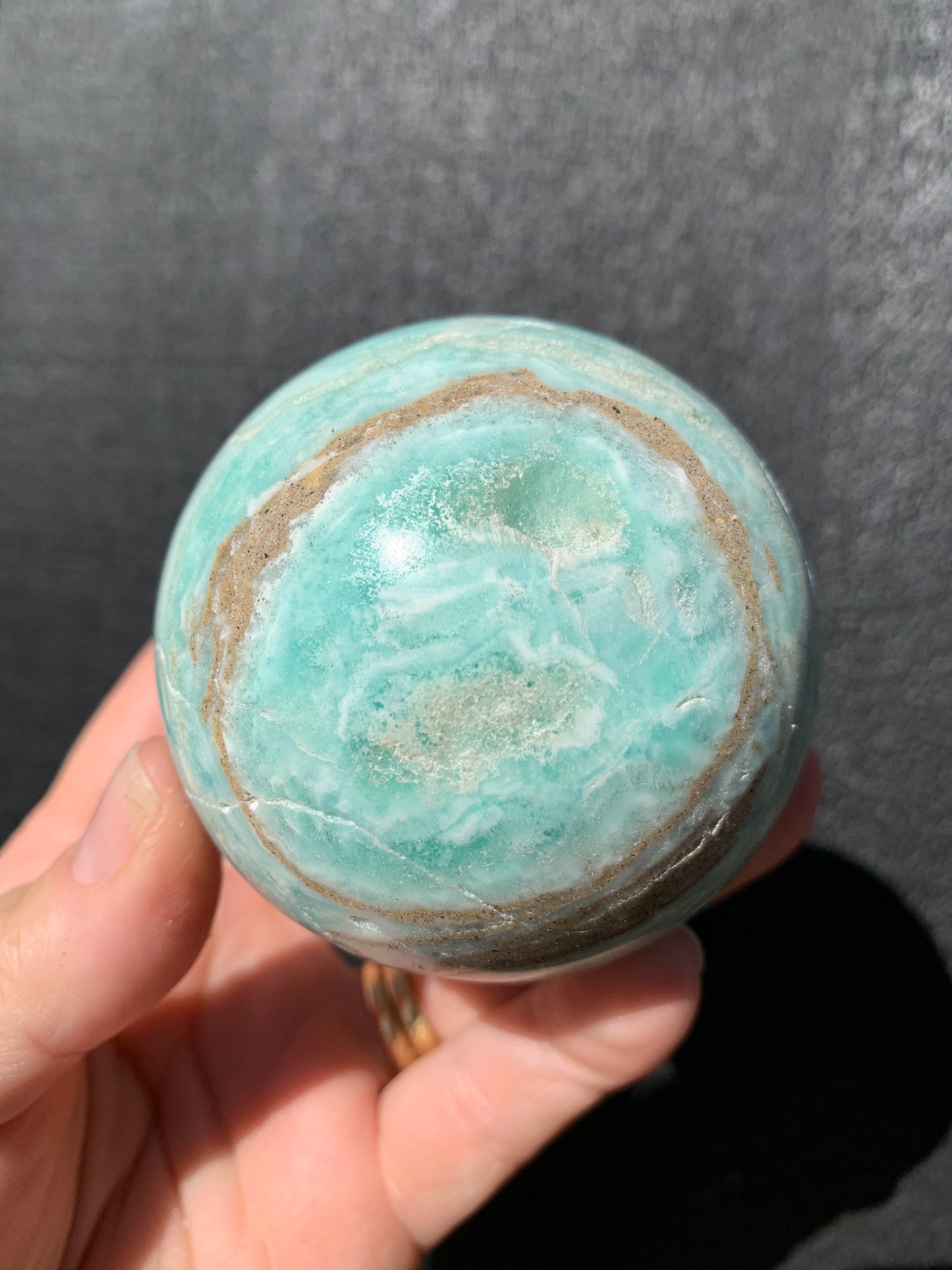 Blue Calcite/Aragonite Sphere