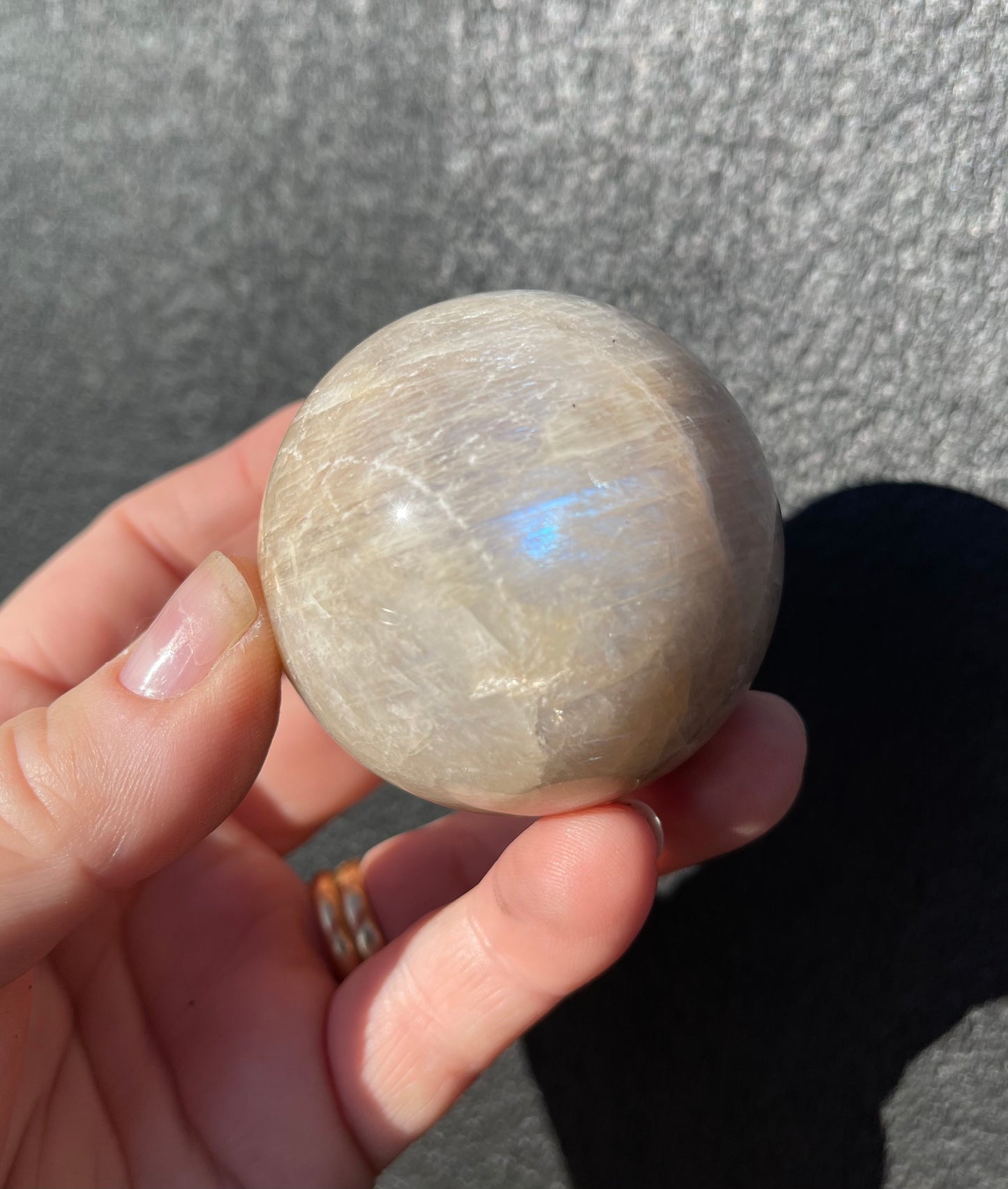 Moonstone Sphere, Blue Flash