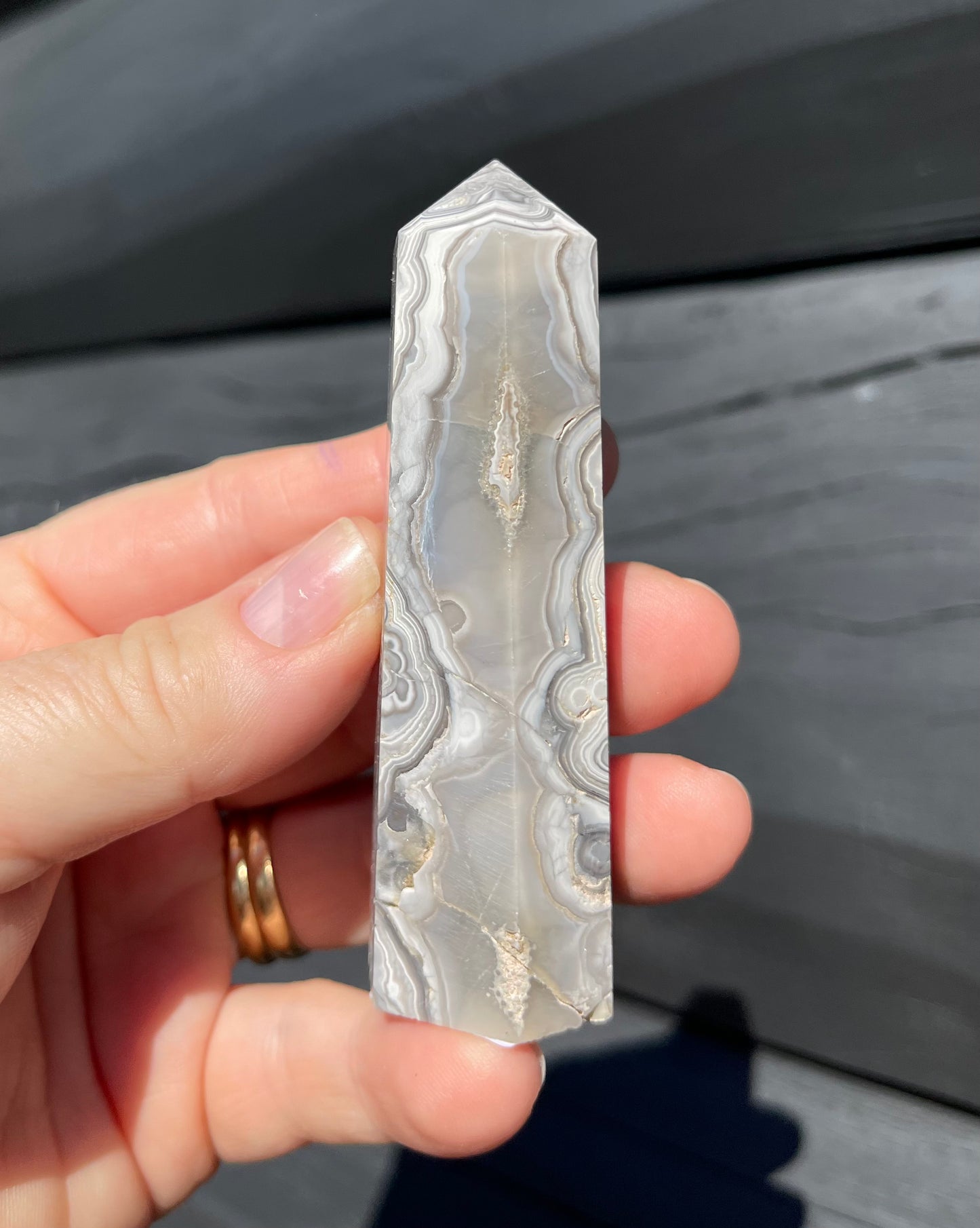 Crazy Lace Agate Tower, Mexican