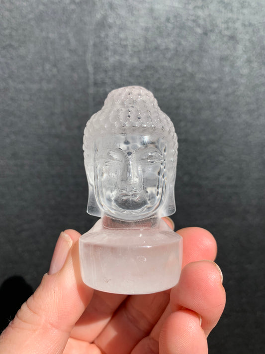 Clear Quartz Carved Buddha