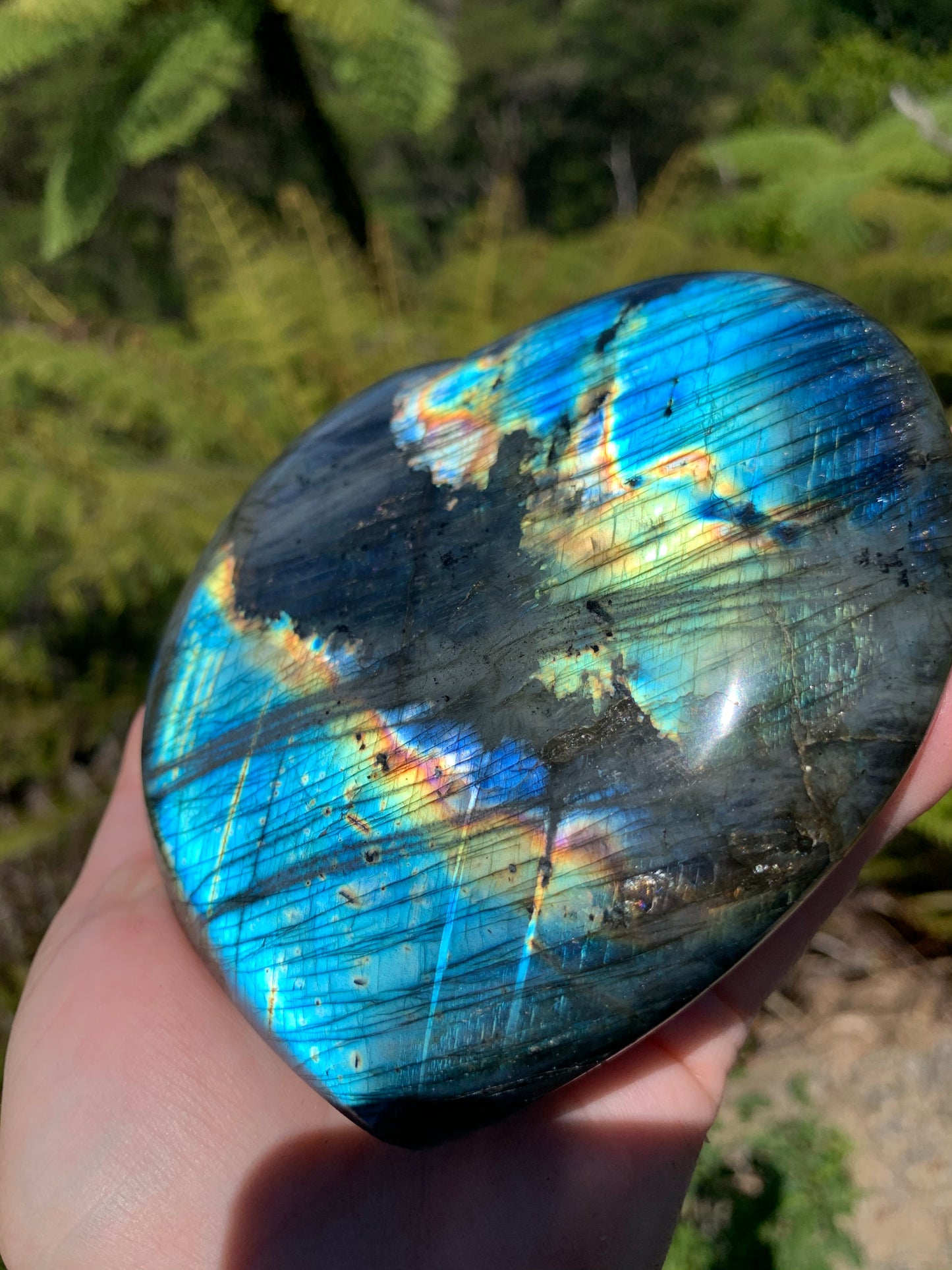 Labradorite Heart