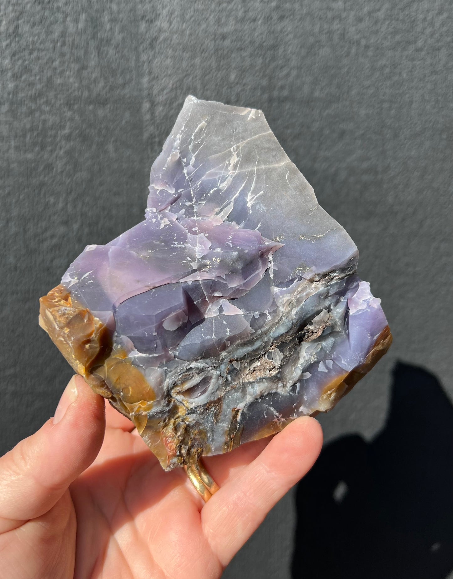 Purple Chalcedony, Super Rare Raw Piece
