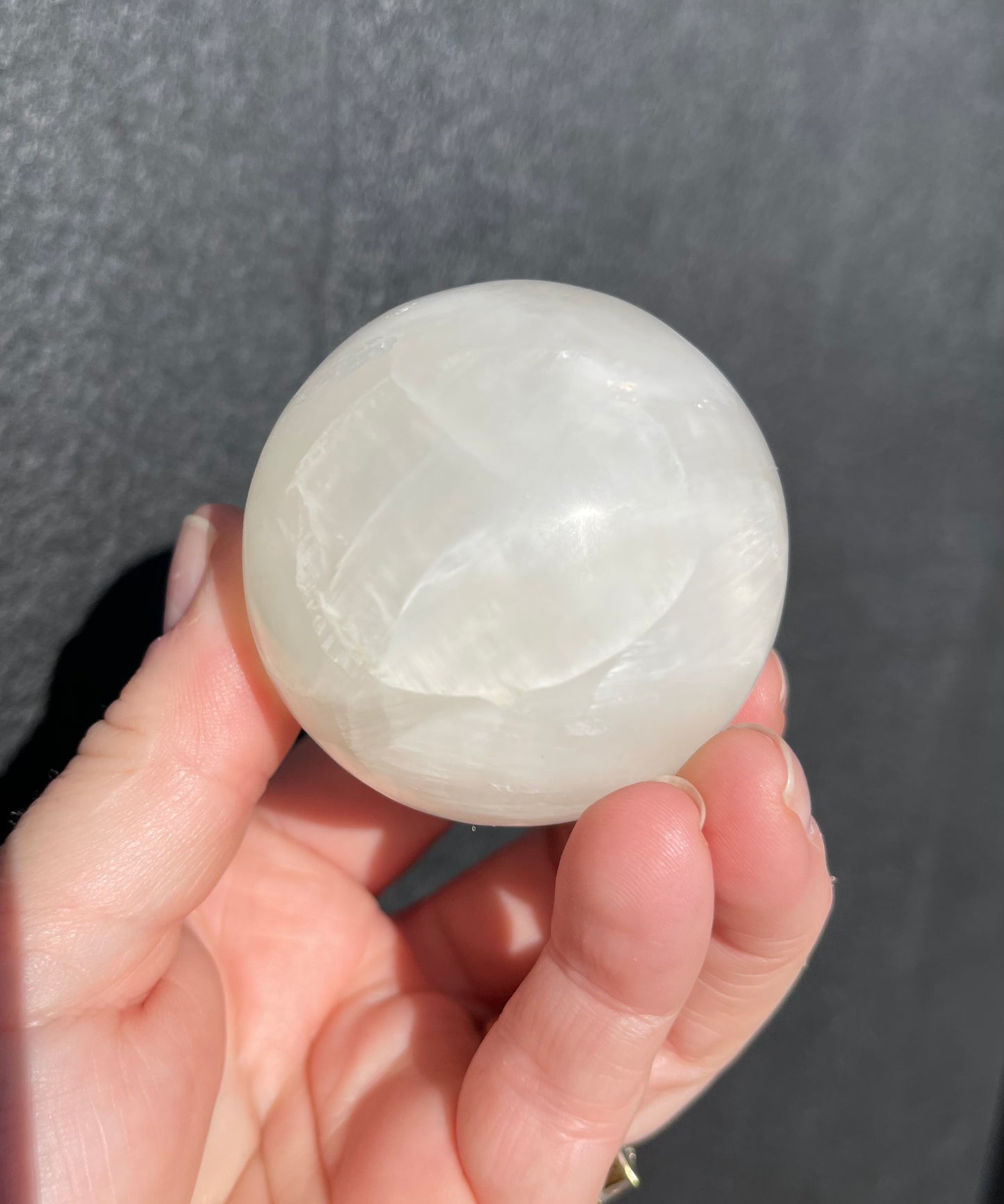 White Calcite Sphere