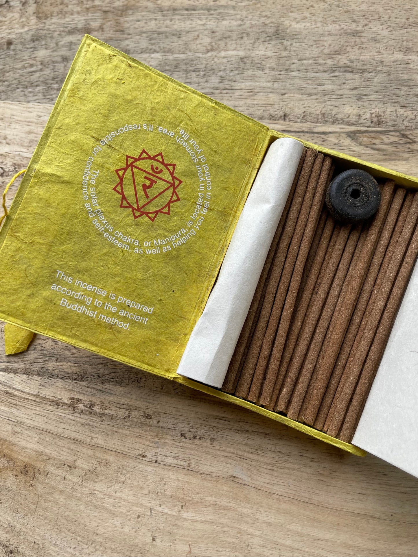 Tibetan Incense Box Solar Plexus Chakra