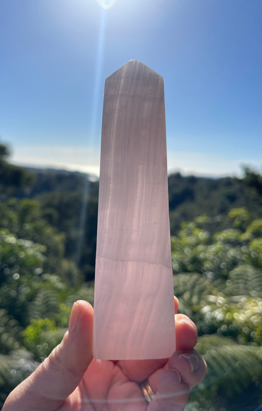 Pink Mangano Calcite Obelisk