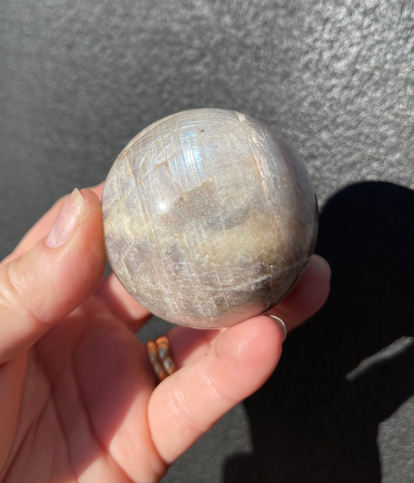 Moonstone Sphere, Blue Flash