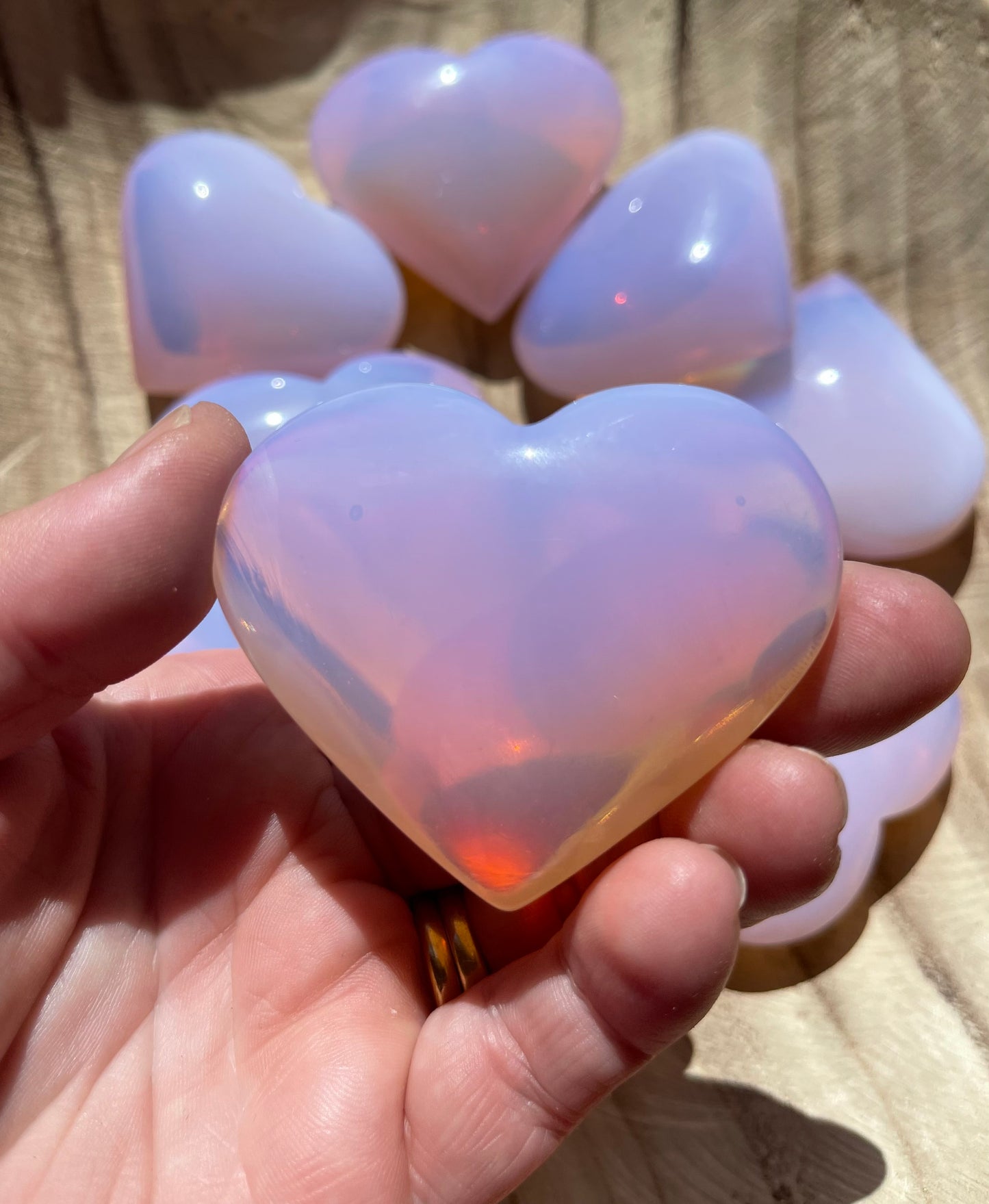 Opalite, Pink Heart