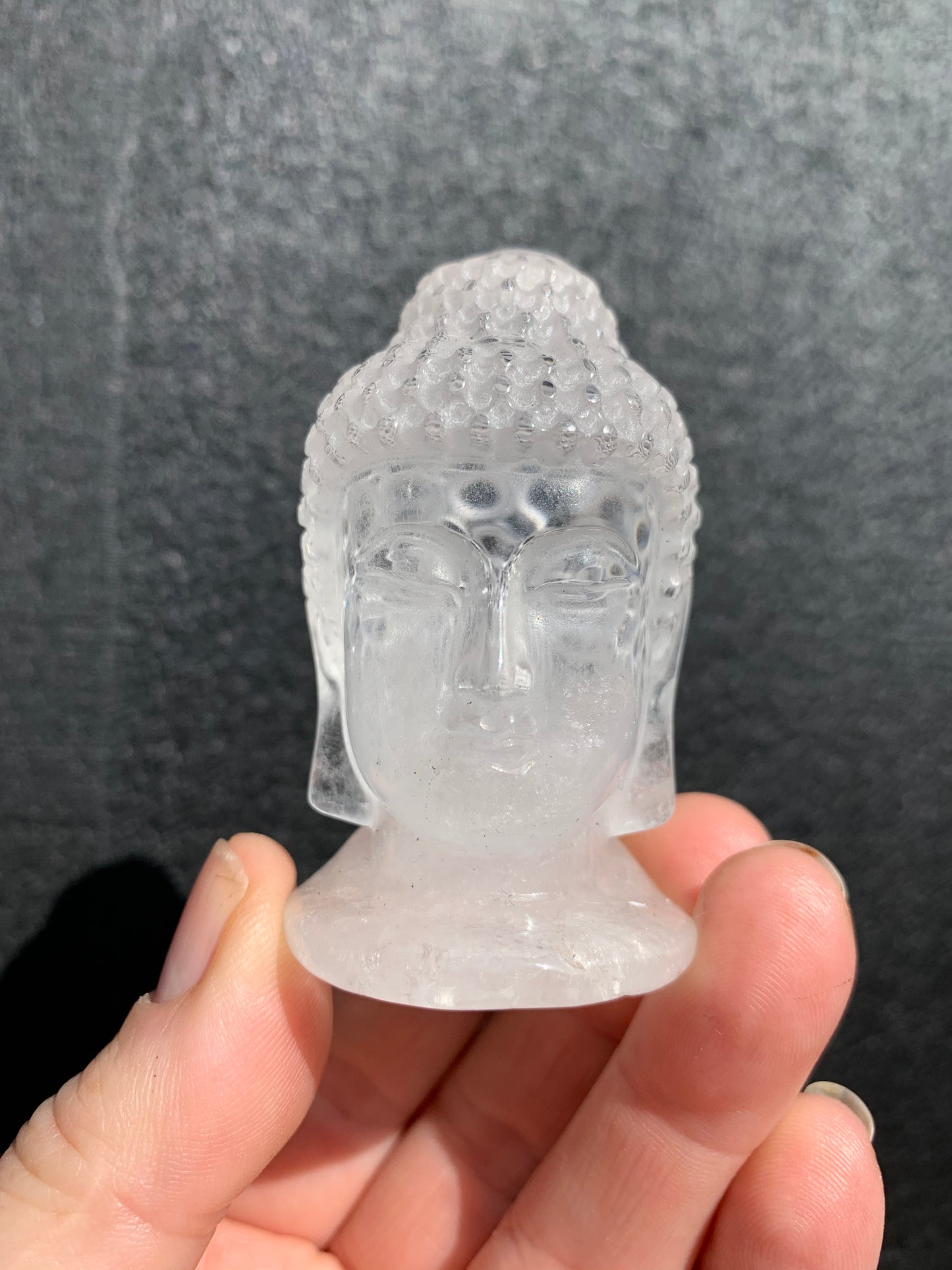 Clear Quartz Carved Buddha