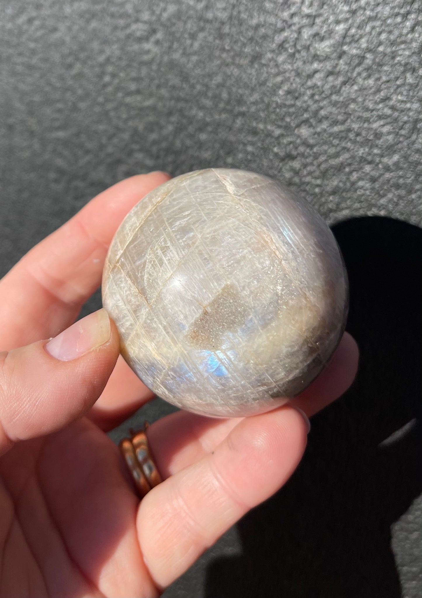 Moonstone Sphere, Blue Flash