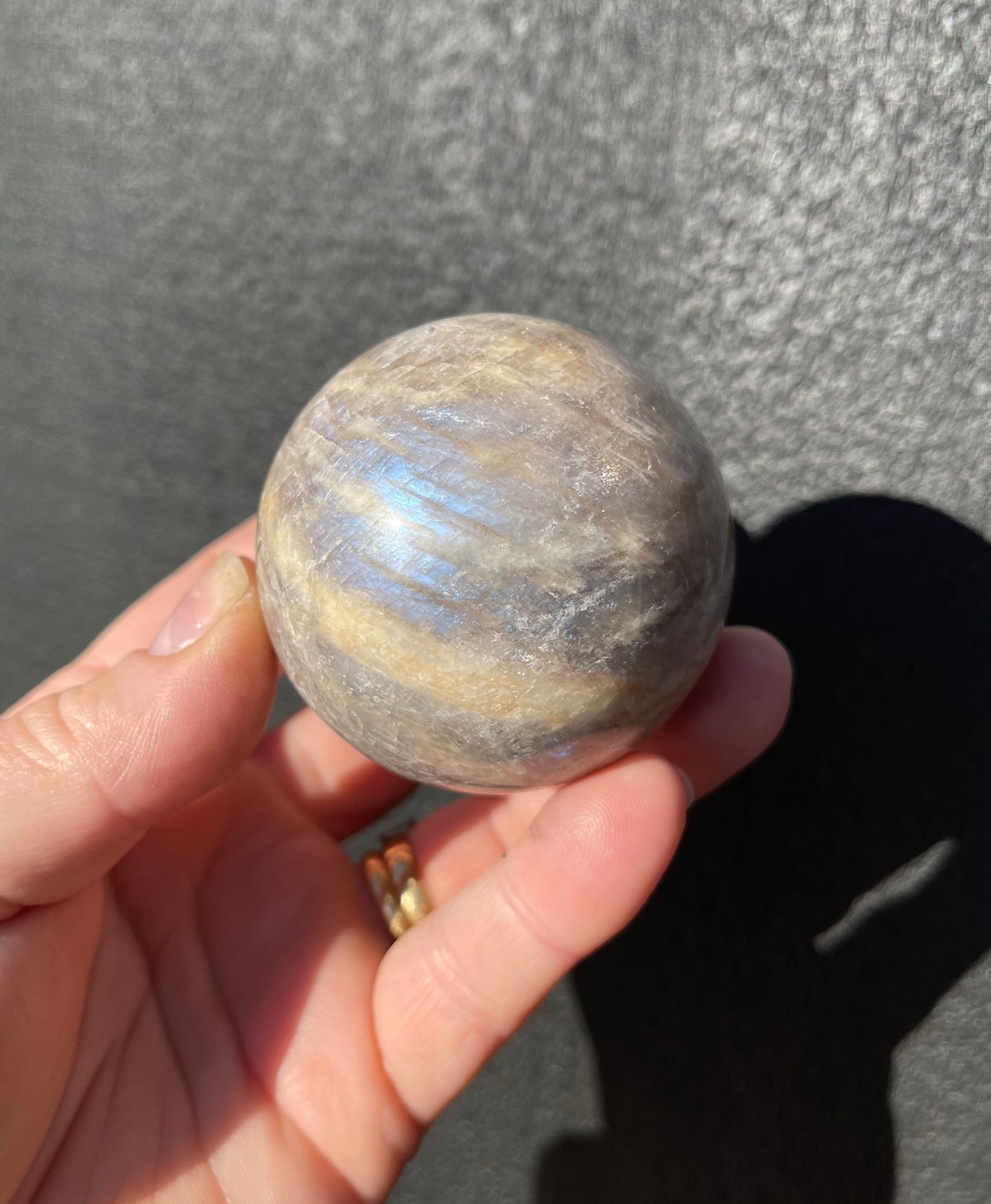 Moonstone Sphere, Blue Flash